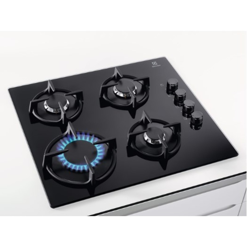 Electrolux EGG6407K Black Built-in 59 cm Gas 4 zone(s) Electrolux EGG6407K Black Built-in 59 cm Gas 4 zone(s)