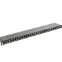 LANBERG PATCH PANEL 24 PORT 0.5U CAT.5E FTP BLACK