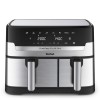 Tefal Dual Easy Fry & Grill EY905D Double 8.3 L Stand-alone 2700 W Hot air fryer Stainless steel Tefal Dual Easy Fry & Grill EY905D Double 8.3 L Stand-alone 2700 W Hot air fryer Stainless steel