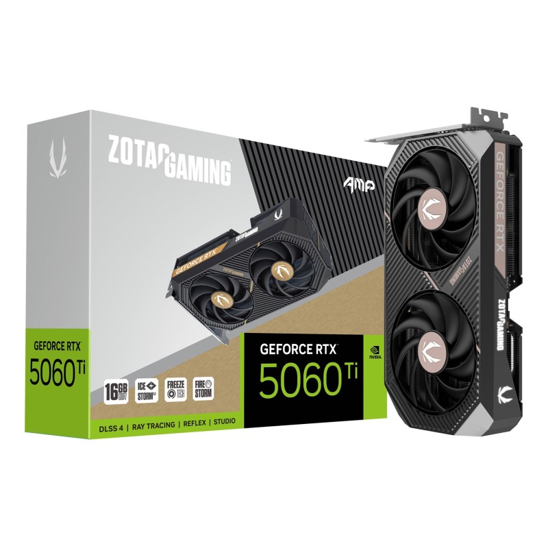 Zotac GAMING GeForce RTX 5060 Ti AMP NVIDIA 16 GB GDDR7 Zotac GAMING GeForce RTX 5060 Ti AMP NVIDIA 16 GB GDDR7