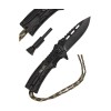 Nóż składany Mil-Tec Paracord z krzesiwem - Camo