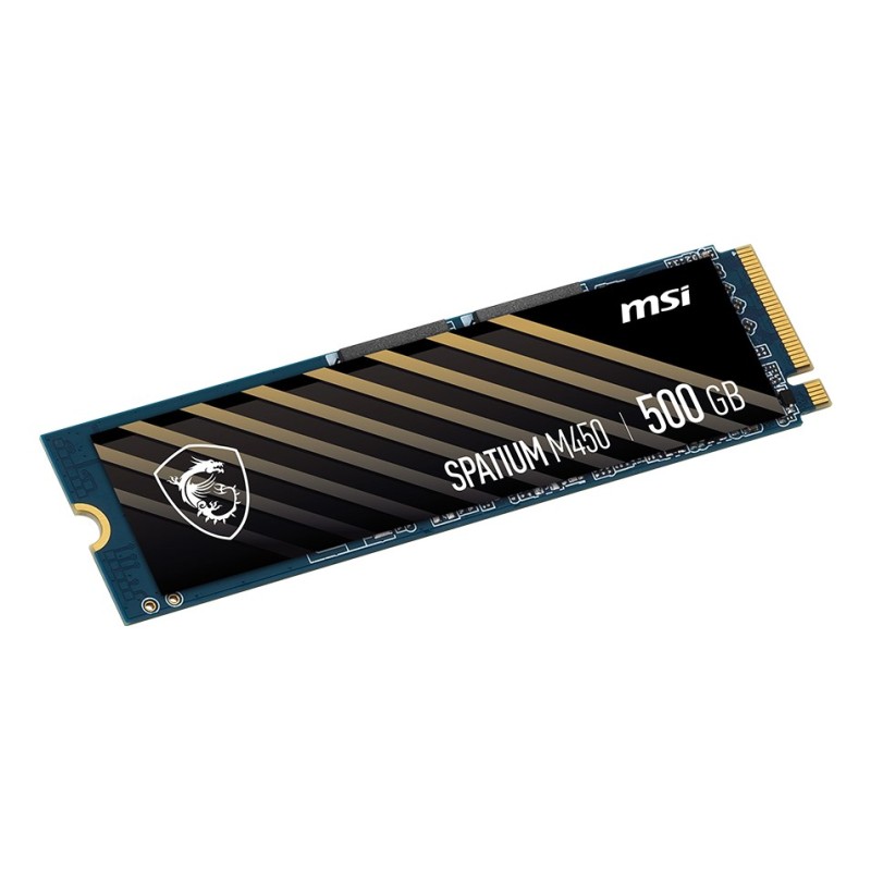 MSI Spatium M450 PCIe 4.0 NVMe M.2 500GB PCI Express 4.0 3D NAND MSI Spatium M450 PCIe 4.0 NVMe M.2 500GB PCI Express 4.0 3D NAND