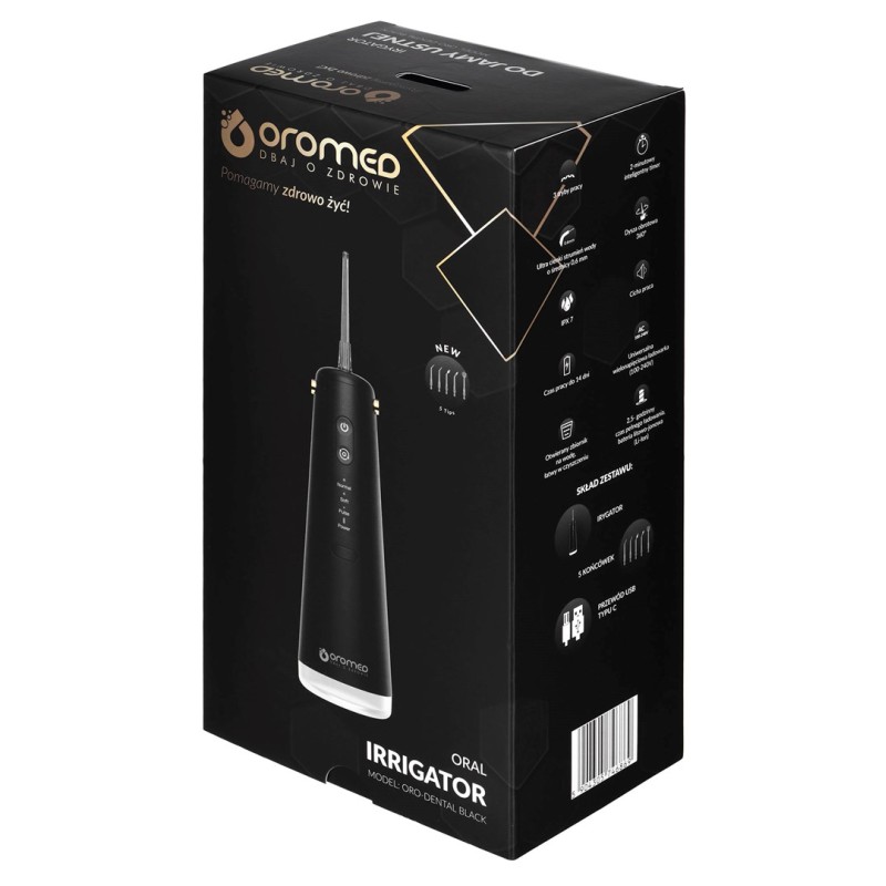 Inteligentny irygator ORO-DENTAL BLACK Oromed Inteligentny irygator ORO-DENTAL BLACK Oromed