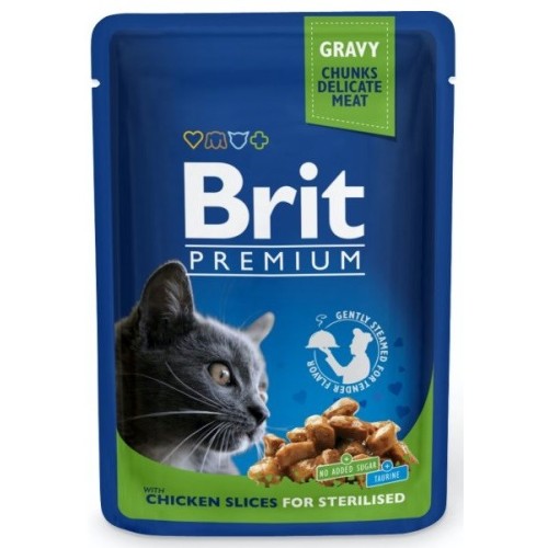 BRIT Premium Cat Chicken Sterilised - wet cat food - 100g BRIT Premium Cat Chicken Sterilised - wet cat food - 100g