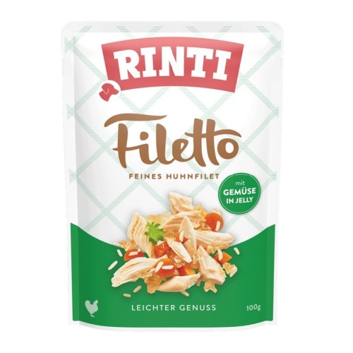 RINTI Filetto Chicken fillet with vegetables - wet dog food - 100g