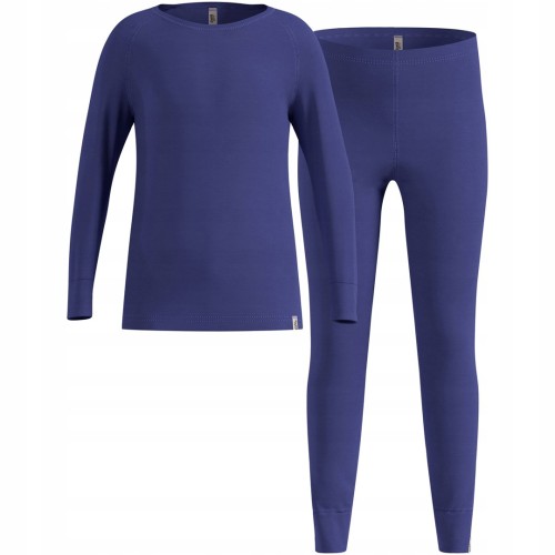 Thermal underwear - Odlo Set long MERINO 200 set, size 140 cm, blue