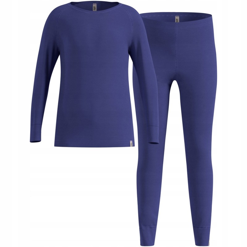Thermal underwear - Odlo Set long MERINO 200 set, size 140 cm, blue