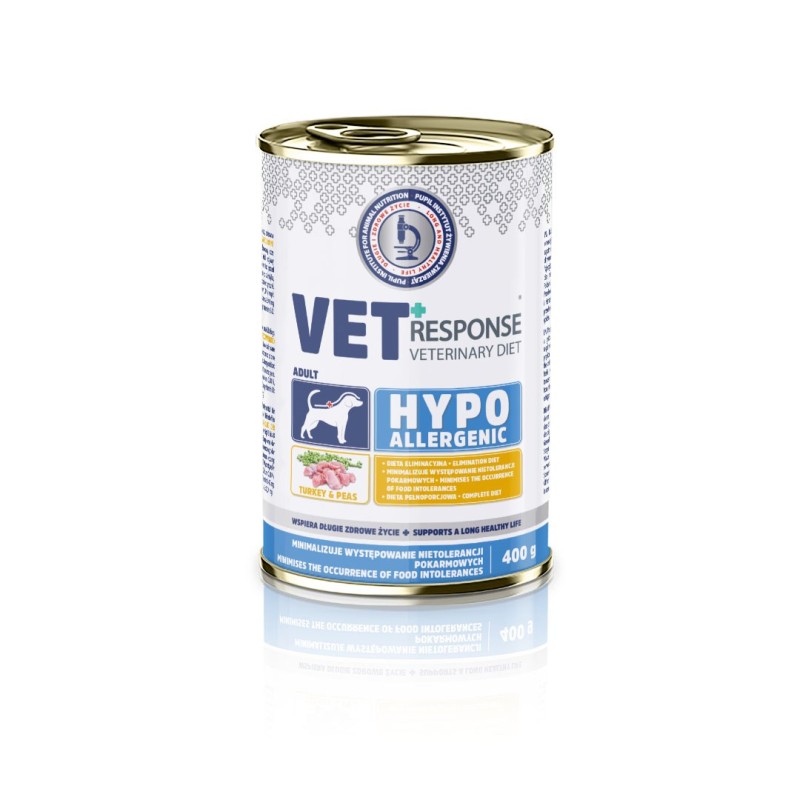 VET RESPONSE Hypoallergenic Turkey - wet dog food - 400g VET RESPONSE Hypoallergenic Turkey - wet dog food - 400g