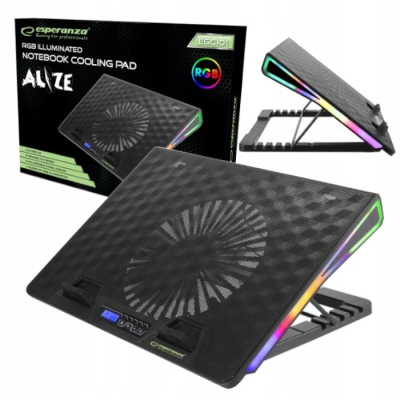 Esperanza EGC101 notebook cooling pad 800 RPM Black Esperanza EGC101 notebook cooling pad 800 RPM Black