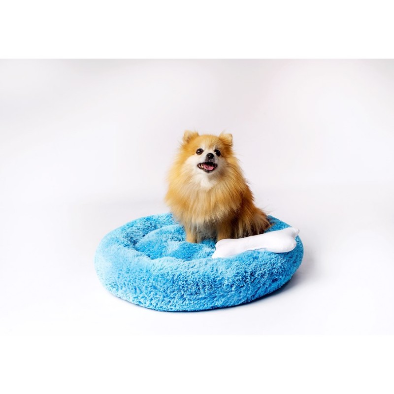 GO GIFT Shaggy blue M - pet bed - 57 x 57 x 10 cm GO GIFT Shaggy blue M - pet bed - 57 x 57 x 10 cm