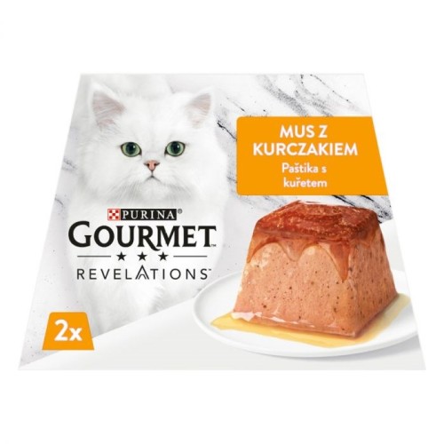 PURINA Gourmet Revelations Chicken - wet cat food - 2x57 g