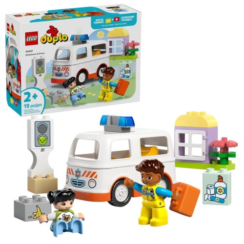 LEGO DUPLO TOWN 10442 Rodziny dzikich zwierząt: pingwiny i lwy