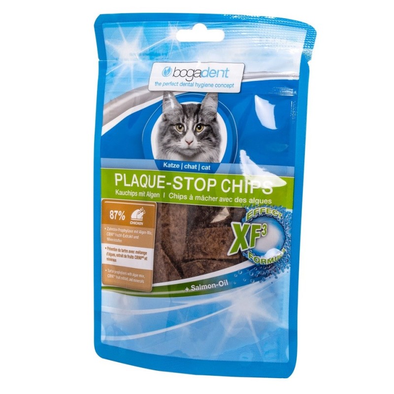 BOGAR Bogadent Plaque-stop Chips Chicken - cat treats - 50g