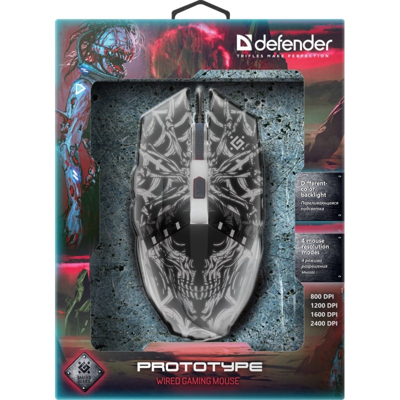 Defender GM-670L mouse Ambidextrous Optical 2400 DPI Defender GM-670L mouse Ambidextrous Optical 2400 DPI