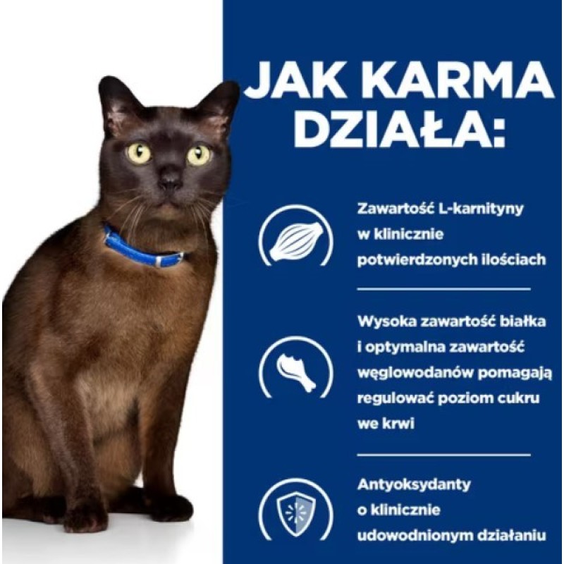 HILL'S PD M/D Diabetes Care Chicken - dry cat food - 3kg HILL'S PD M/D Diabetes Care Chicken - dry cat food - 3kg