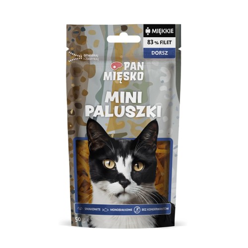 PAN MIĘSKO Mini Cod Fingers - cat treats - 50g PAN MIĘSKO Mini Cod Fingers - cat treats - 50g