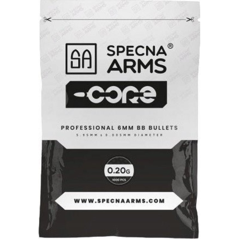 Kulki ASG Specna Arms CORE 0,20g - 1000 szt. (SPE-16-021002) Kulki ASG Specna Arms CORE 0,20g - 1000 szt. (SPE-16-021002)