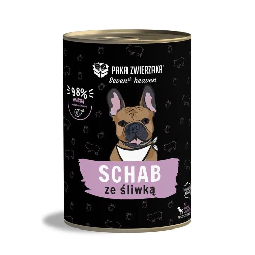 PAKA ZWIERZAKA Seventh Heaven Pork with plum - wet dog food - 400g