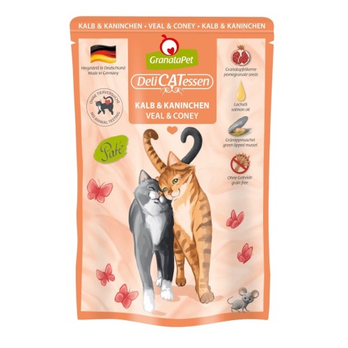 GRANATAPET DeliCATessen Veal and coney - wet cat food - 85g GRANATAPET DeliCATessen Veal and coney - wet cat food - 85g
