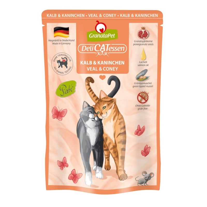 GRANATAPET DeliCATessen Veal and coney - wet cat food - 85g GRANATAPET DeliCATessen Veal and coney - wet cat food - 85g