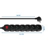 Esperanza ELK217K Power strip 6GN/1,5M Black Esperanza ELK217K Power strip 6GN/1,5M Black