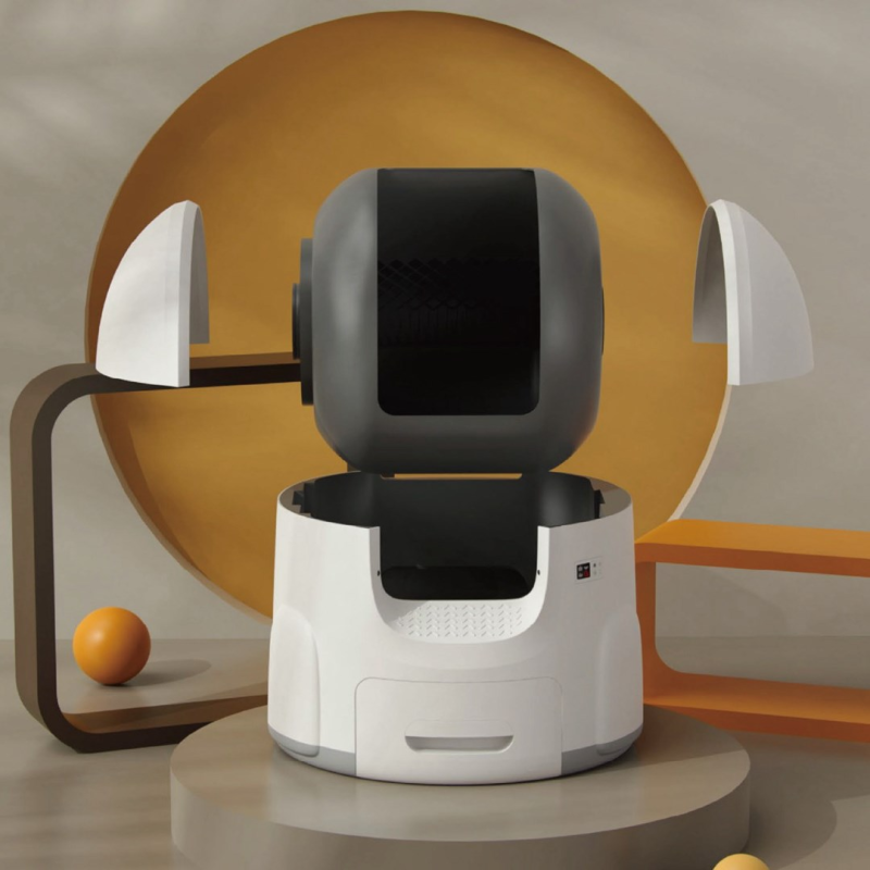 SPONGE Pet Litter Box - self-cleaning litter box