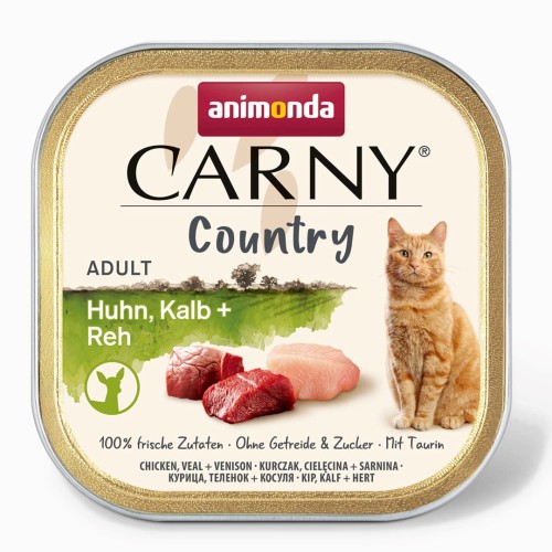 ANIMONDA Carny Country Chicken, Veal + Venison - wet cat food - 100 g ANIMONDA Carny Country Chicken, Veal + Venison - wet cat food - 100 g