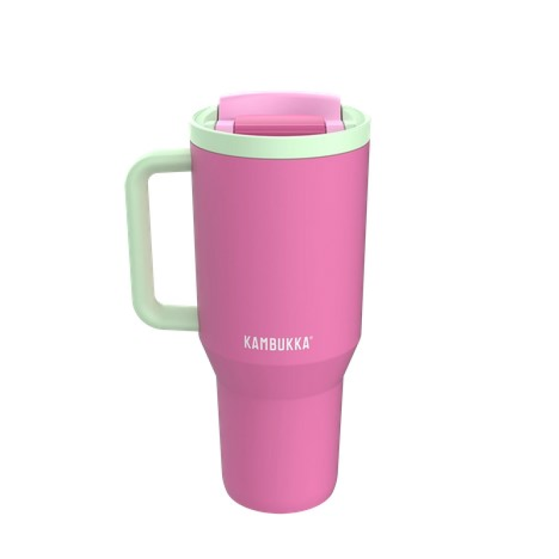 Thermal mug with telescopic straw Kambukka Rio Tumbler 950ml Bubblegum Mint Thermal mug with telescopic straw Kambukka Rio Tumbler 950ml Bubblegum Mint