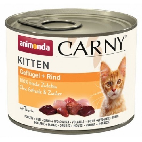 ANIMONDA Carny Kitten Poultry Beef - wet cat food - 200 g ANIMONDA Carny Kitten Poultry Beef - wet cat food - 200 g