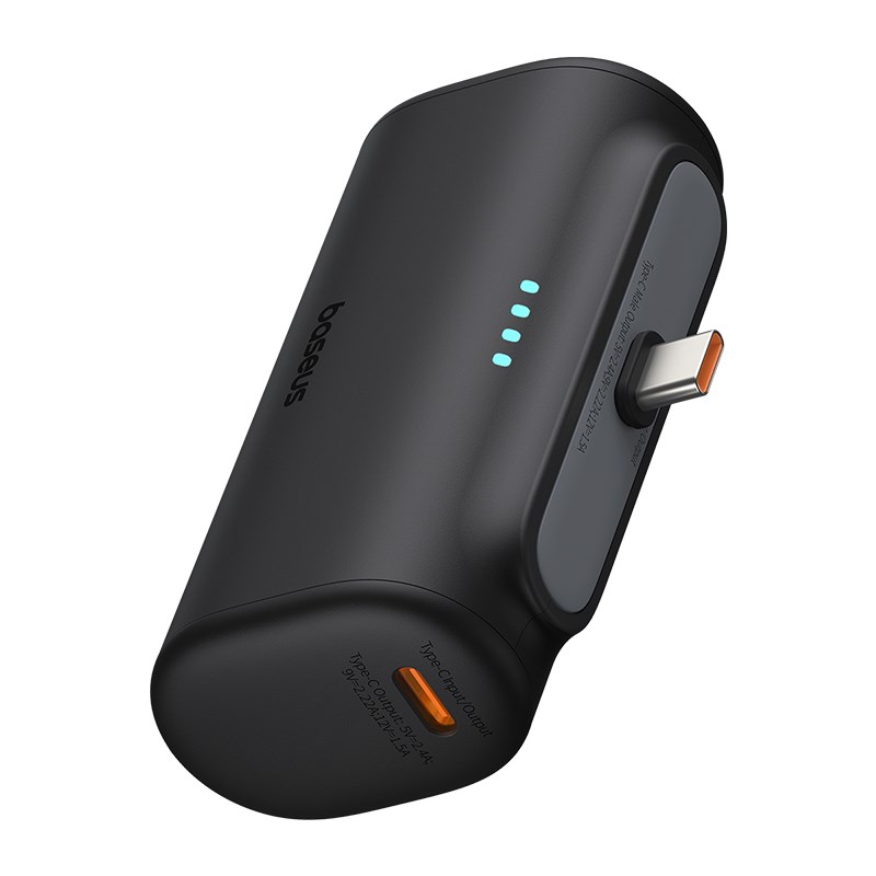 Baseus Compact P10068306113-00 Lithium-ion power bank 5000 mAh Black Baseus Compact P10068306113-00 Lithium-ion power bank 5000 mAh Black