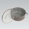 Casserole with lid MAESTRO MR-4009 (MR-4009-18) 18 cm 1,9 l Grey
