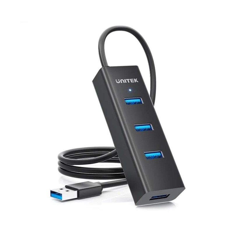 UNITEK Y-3089V01 interface hub USB 3.2 Gen 1 (3.1 Gen 1) Type-A 5000 Mbit/s Black UNITEK Y-3089V01 interface hub USB 3.2 Gen 1 (3.1 Gen 1) Type-A 5000 Mbit/s Black