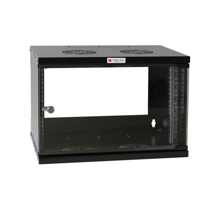 Techly Wall Rack Cabinet 19 6U D450 Black Assembled Techly Wall Rack Cabinet 19 6U D450 Black Assembled