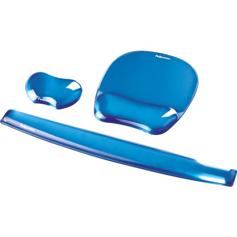 Fellowes CRYSTAL Mouse & Wrist Pad Gel cyan Fellowes CRYSTAL Mouse & Wrist Pad Gel cyan