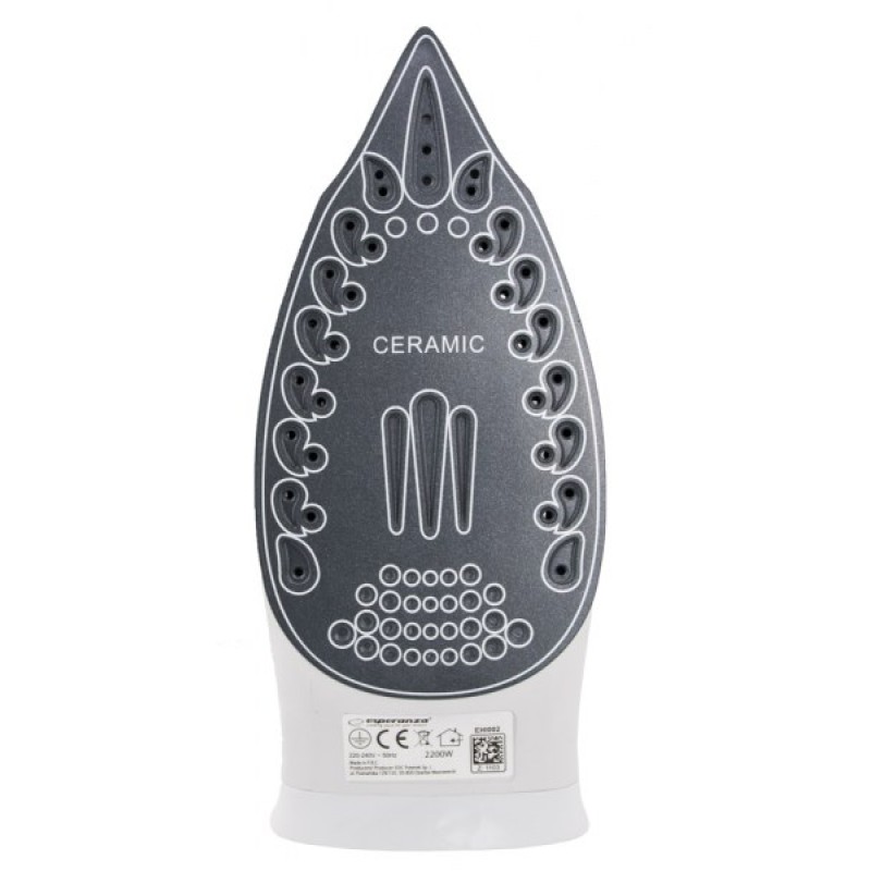 Esperanza EHI002 iron Steam iron Ceramic soleplate Blue,White 2200 W Esperanza EHI002 iron Steam iron Ceramic soleplate Blue,White 2200 W