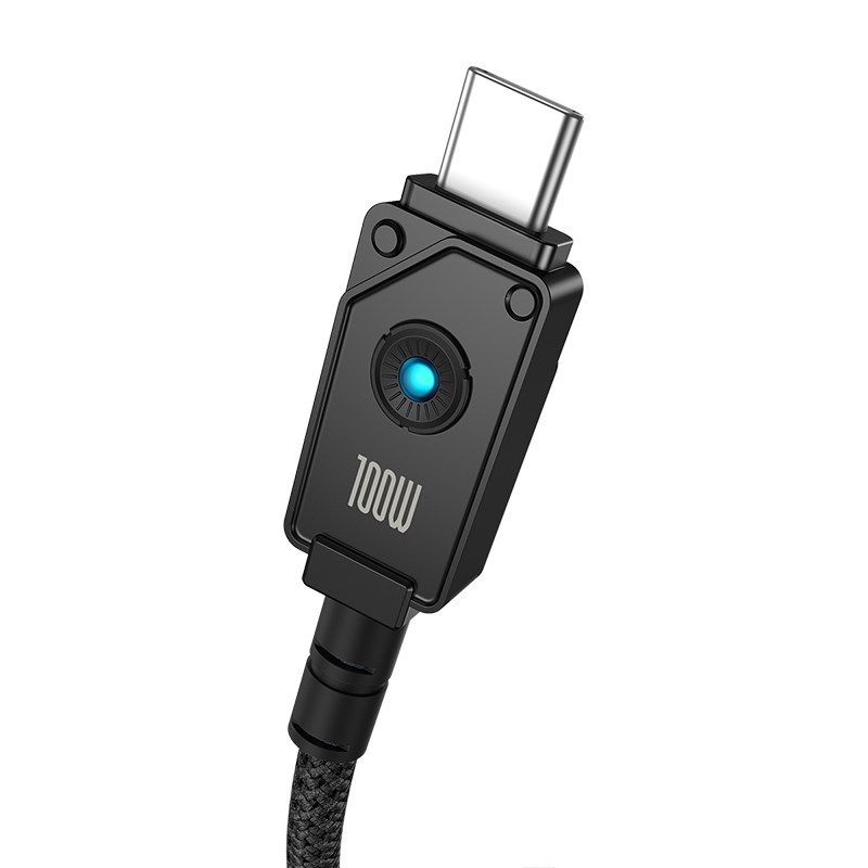 Baseus Unbreakable USB A to USB C cable 2 m 100 W Black Baseus Unbreakable USB A to USB C cable 2 m 100 W Black