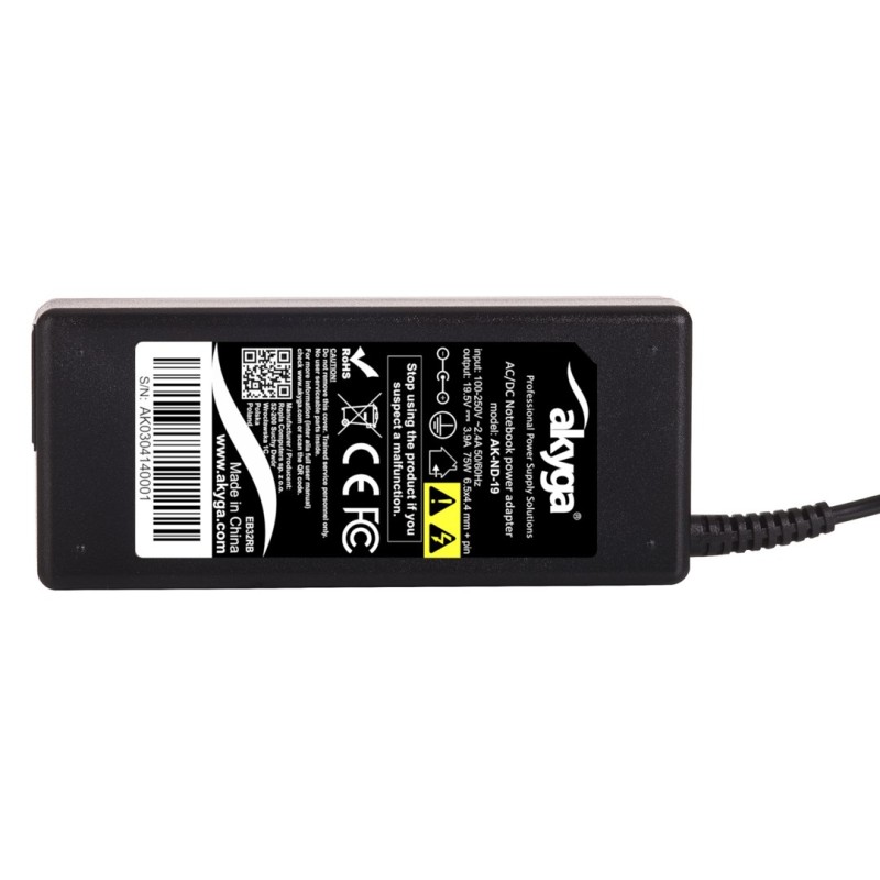 Akyga AK-ND-19 power adapter/inverter Indoor 75 W Black Akyga AK-ND-19 power adapter/inverter Indoor 75 W Black