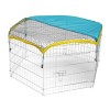 KERBL Modular Playpen for dogs, cats, rabbits - 6 elements 56.5x56.5 cm with doors