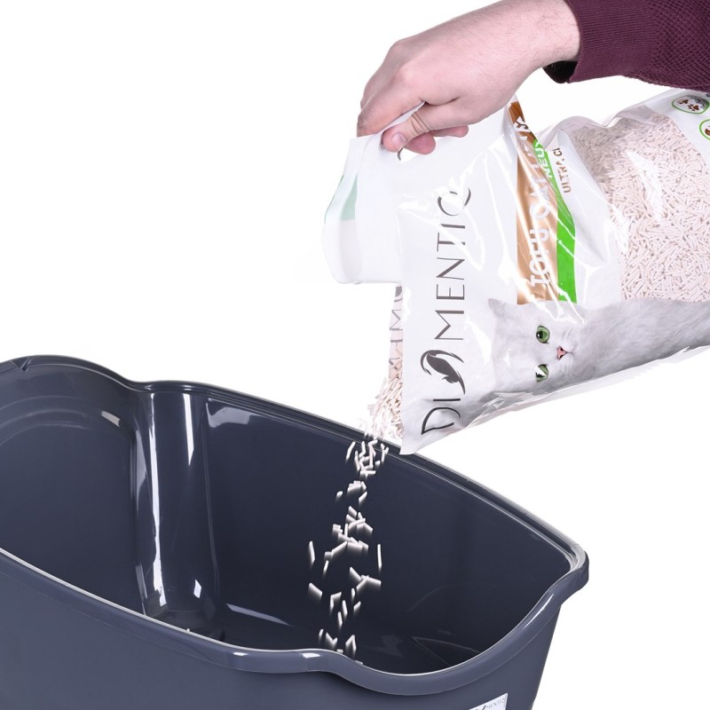 DIAMENTIQ BAYA light grey/dark grey - cat litter box - 55,5 x 40 x 38,7 cm DIAMENTIQ BAYA light grey/dark grey - cat litter box - 55,5 x 40 x 38,7 cm