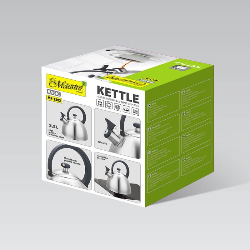Maestro MR-1302 kettle 2 L Stainless steel Maestro MR-1302 kettle 2 L Stainless steel