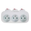 Esperanza ELK307W Electrical Splitter 3 sockets switch White Esperanza ELK307W Electrical Splitter 3 sockets switch White