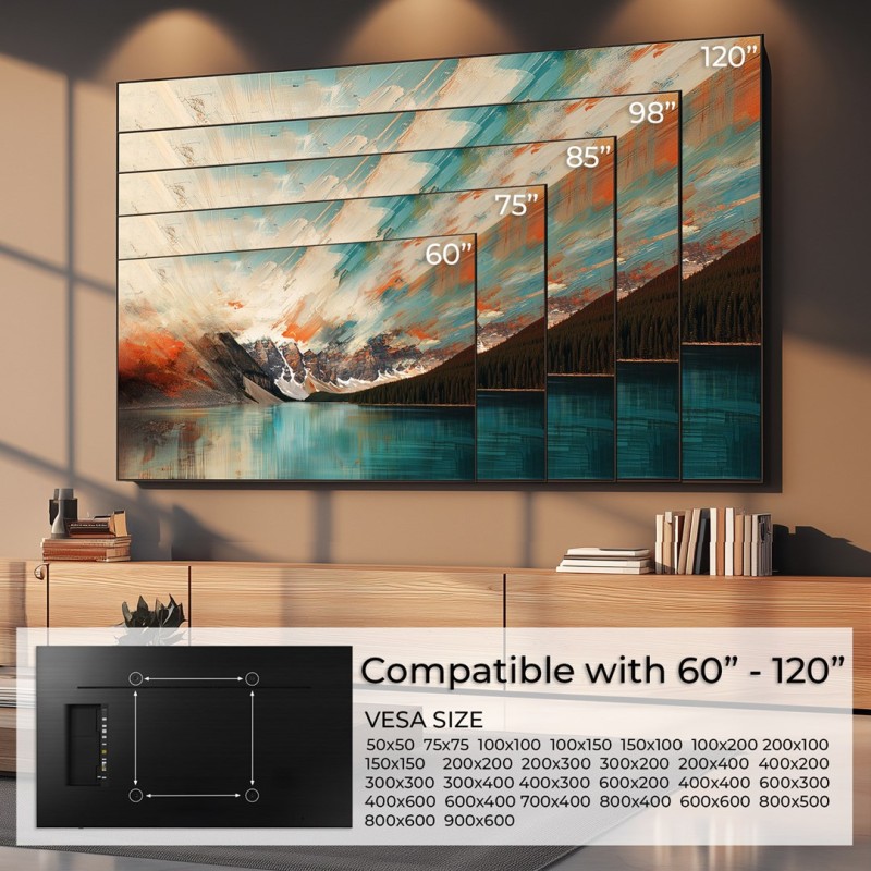 Maclean TV or monitor mount, max. VESA 900x600, 60-120 Maclean TV or monitor mount, max. VESA 900x600, 60-120