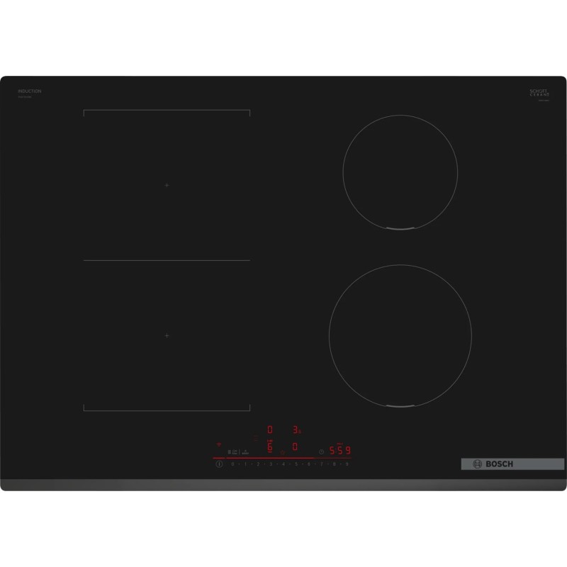 Bosch Serie 6 PVS731HB1E hob Black Built-in 70 cm Zone induction hob 4 zone(s)