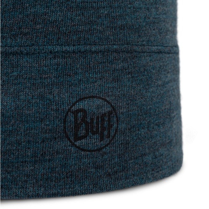 Buff Midweight Merino Wool Hat Hat Blue