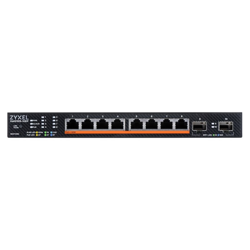 Zyxel XMG1915-10EP Managed L2 2.5G Ethernet (100/1000/2500) Power over Ethernet (PoE) Zyxel XMG1915-10EP Managed L2 2.5G Ethernet (100/1000/2500) Power over Ethernet (PoE)