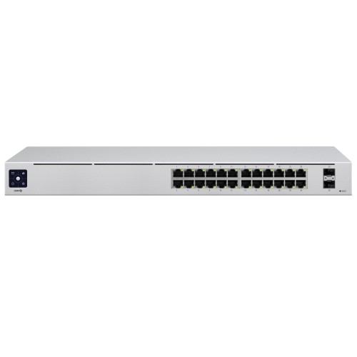 Ubiquiti UniFi USW-24 network switch Managed L2 Gigabit Ethernet (10/100/1000) Silver Ubiquiti UniFi USW-24 network switch Managed L2 Gigabit Ethernet (10/100/1000) Silver