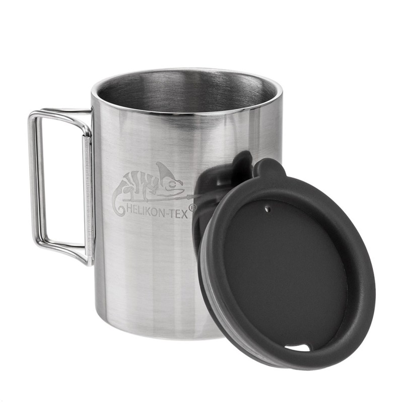 Helikon Thermal mug with lid 250 ml Silver, Black Helikon Thermal mug with lid 250 ml Silver, Black