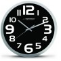 Esperanza EHC013K Wall Clock - Zurich - Black Quartz clock Oval Black, White