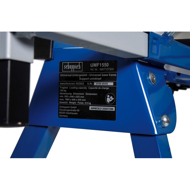 Scheppach UMF1550 mitre saw stand 4 leg(s) Black, Blue Scheppach UMF1550 mitre saw stand 4 leg(s) Black, Blue
