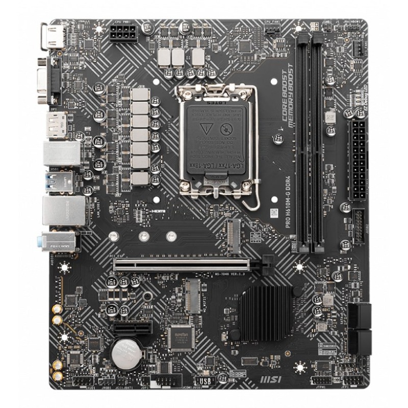 MSI PRO H610M-G DDR4 motherboard Intel H610 LGA 1700 micro ATX MSI PRO H610M-G DDR4 motherboard Intel H610 LGA 1700 micro ATX